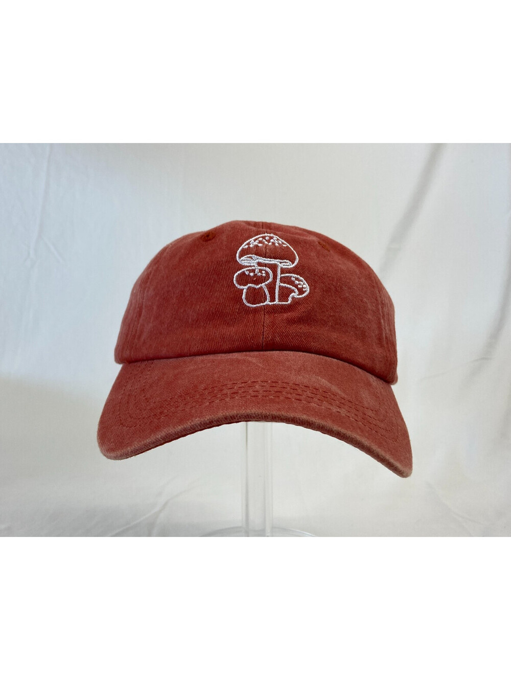 Mushrooms Baseball Cap Buckleback Hat Rust Orange Casual Outdoor Adjustable OSFA